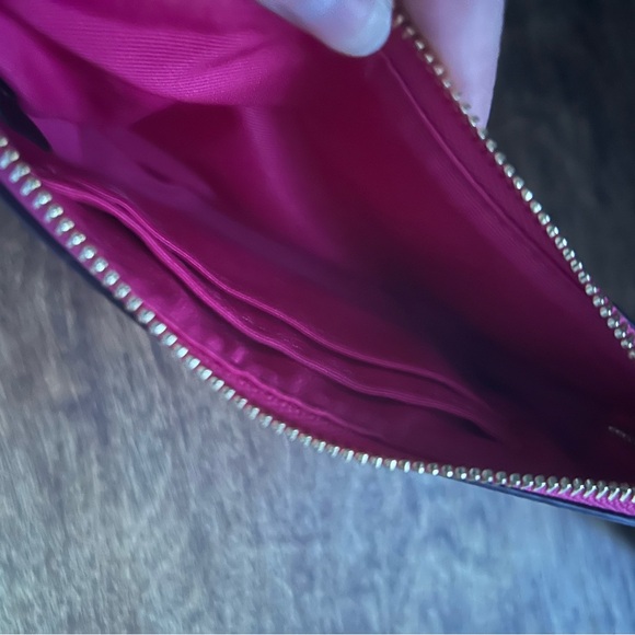 Coach Fuchsia Wristlet with Tennis Design - Picture 6 of 6